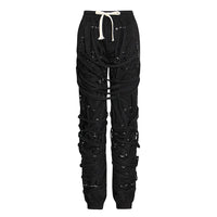 Thumbnail for Bandage Casual Solid Pants Women Fitness Sweatpants Winter Clothing