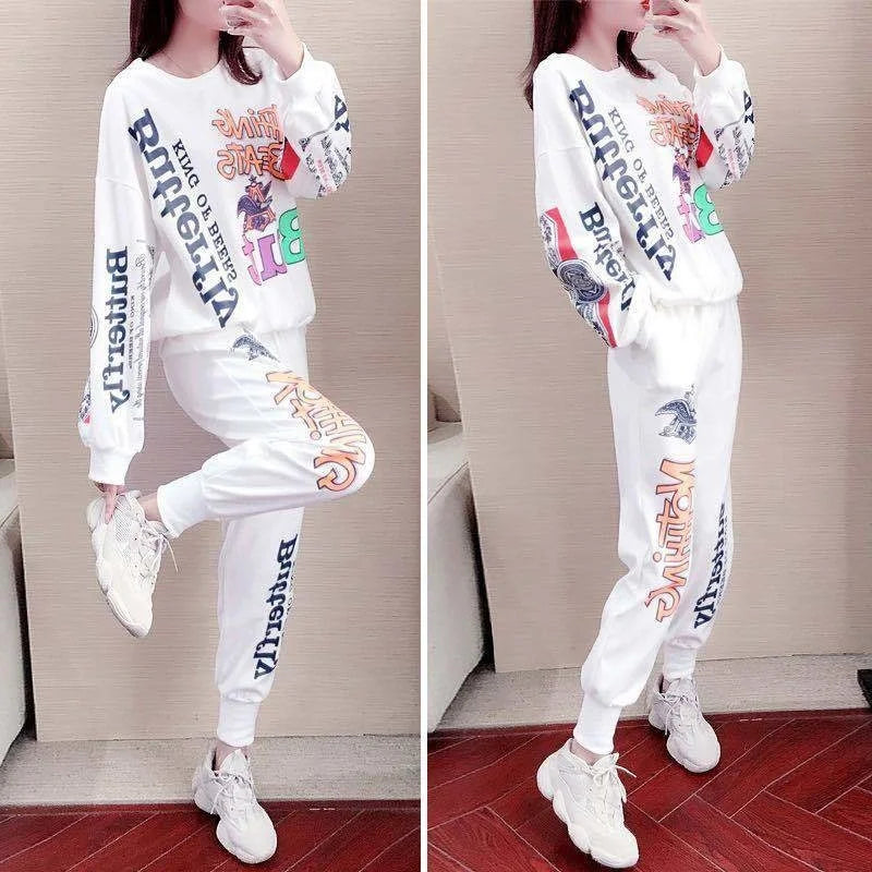 Casual Sweat Suits 2022 Spring Autumn New Women's Tracksuit Fashion