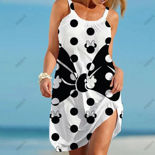 Women's Dress Minnie Mouse Elegant Dresses Boho 2022 Sling Summer