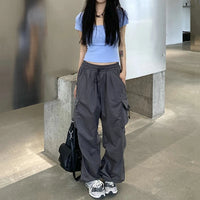 Thumbnail for Y2k  Cargo Pants For Women Parachute Sweatpants Streetwear Oversize