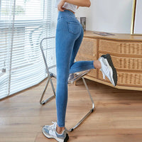 Thumbnail for Korean Sexy High Waist Slim Stretch Pencil Denim Pants Female