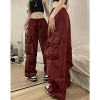 Thumbnail for Y2k  Cargo Pants For Women Parachute Sweatpants Streetwear Oversize