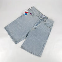 Thumbnail for Y2K Retro Hip Hop Painted Patchwork Baggy Denim Shorts Fashion Street