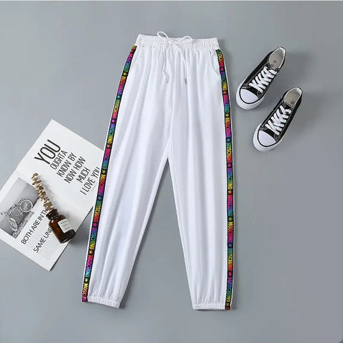 Harajuku colorful striped Pants For Women Trousers 2022 Streetwear