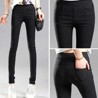 Thumbnail for Women Summer Elastic Casual Stretch Skinny Leggings Slim Pencil Pants