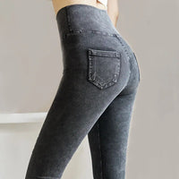 Thumbnail for Korean Sexy High Waist Slim Stretch Pencil Denim Pants Female