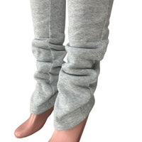 Thumbnail for Xs-3xl Size Stacked Sweat Pants Fall Winter Womens Mid Waist Thick