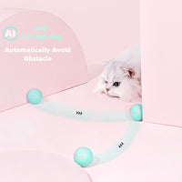 Thumbnail for Electric Cat Ball Toys Automatic Rolling Smart Cat Toys Interactive for Cats Training Self-Moving Kitten Toys for Indoor Playing