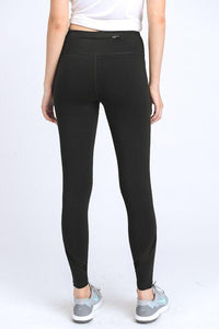 Thumbnail for Cross Mesh Panels Pocket Full Leggings