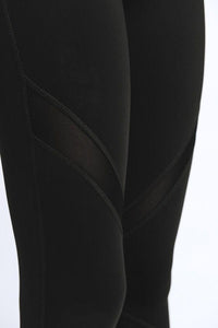 Thumbnail for Cross Mesh Panels Pocket Full Leggings