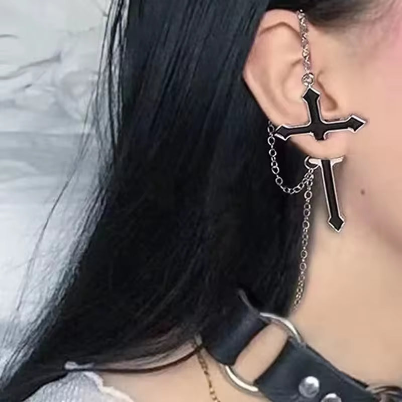 2022 New Fashion Sterling Silver 925 Earrings Snake Shaped Pierced Earmuff Earrings for Women