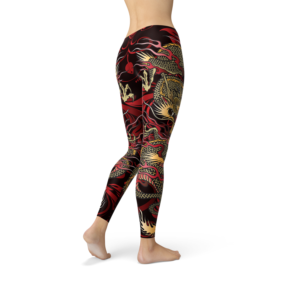 Womens Dragon LeggingsInspired by the legendary creatures found in Chinese mythology and Chinese folklore, the dragons symbolize power, strength, and good luck. Usually excellent and outsLeggingsEXPRESS WOMEN'S FASHIONMaroon SootyWomens Dragon Leggings