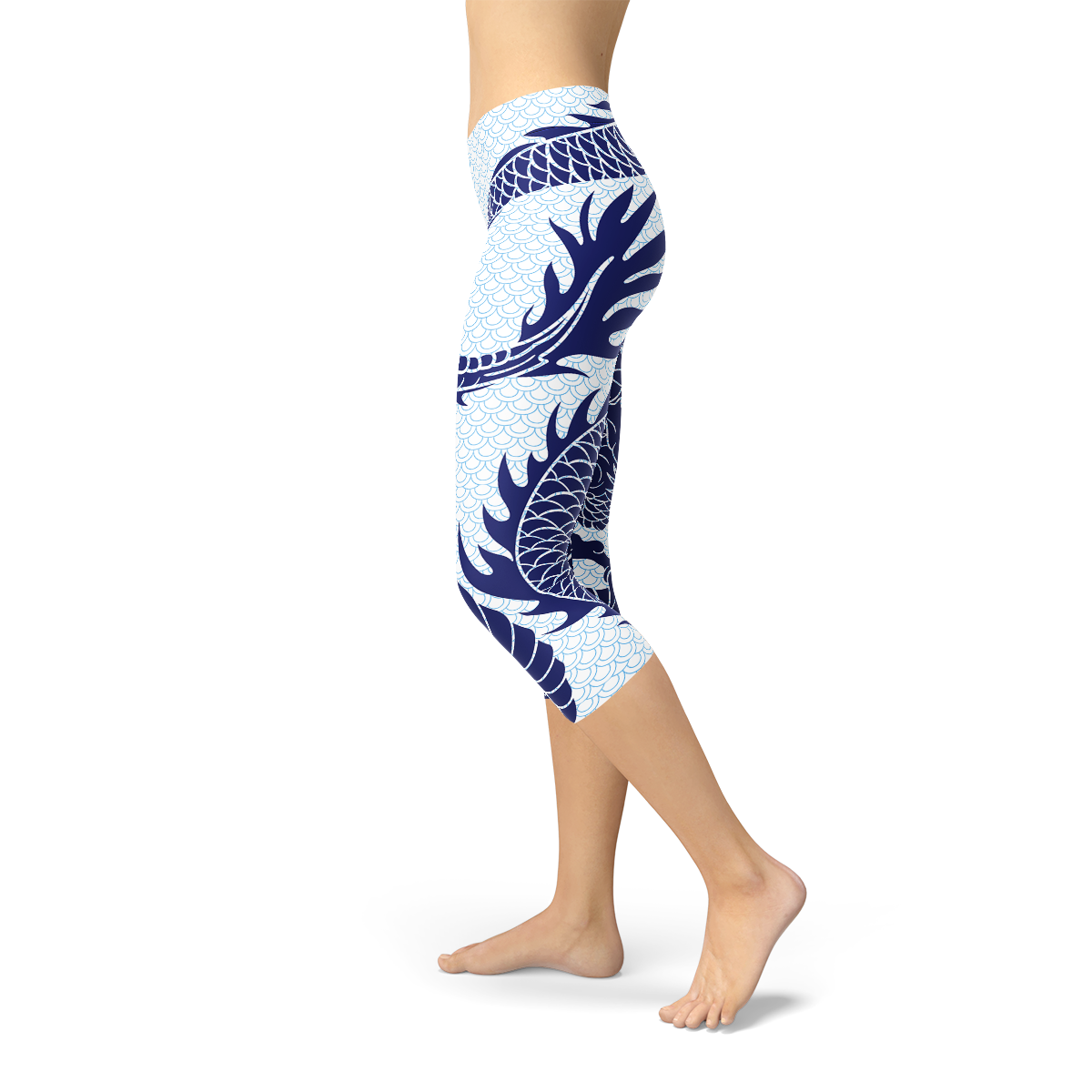 Womens Japanese Dragon Capri LeggingsYou'll be a beast in the gym wearing our fierce Japanese Dragon Capri Leggings. With a cool dragon tattoo style silhouette and pastel light blue dragon scale backgroLeggingsEXPRESS WOMEN'S FASHIONMaroon SootyWomens Japanese Dragon Capri Leggings