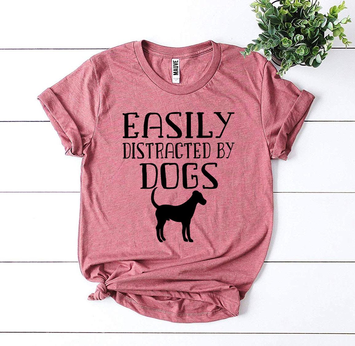 Easily Distracted By Dogs T-shirtProduct description:
Make a statement with this Easily Distracted By Dogs T-shirt! It's made of premium quality ring spun cotton for a soft feel and comfortable fit.T-shirtsEXPRESS WOMEN'S FASHIONAgateEasily Distracted