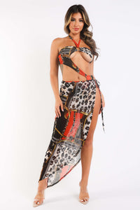 Thumbnail for Shop the Latest Printed Mesh Cover Up Set - Trendy and Stylish