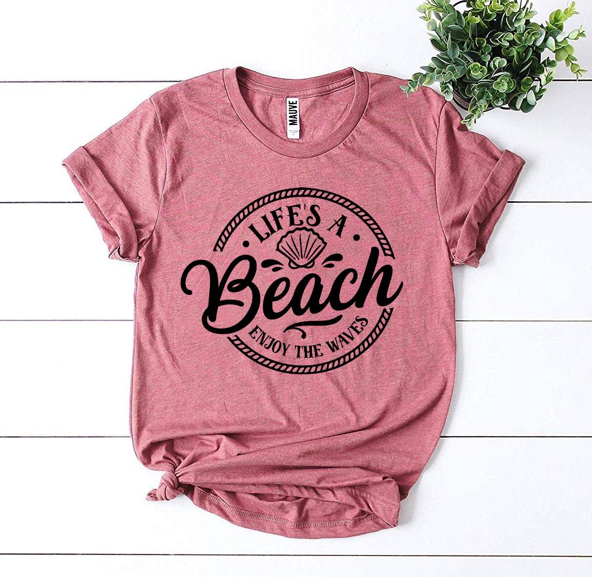 Life’s a Beach Enjoy The Waves T-shirtProduct description:
Look and feel your best with this Life’s a Beach Enjoy The Waves T-shirt! It's made of premium quality ring spun cotton for a soft, comfortable T-shirtsEXPRESS WOMEN'S FASHIONAgateBeach Enjoy