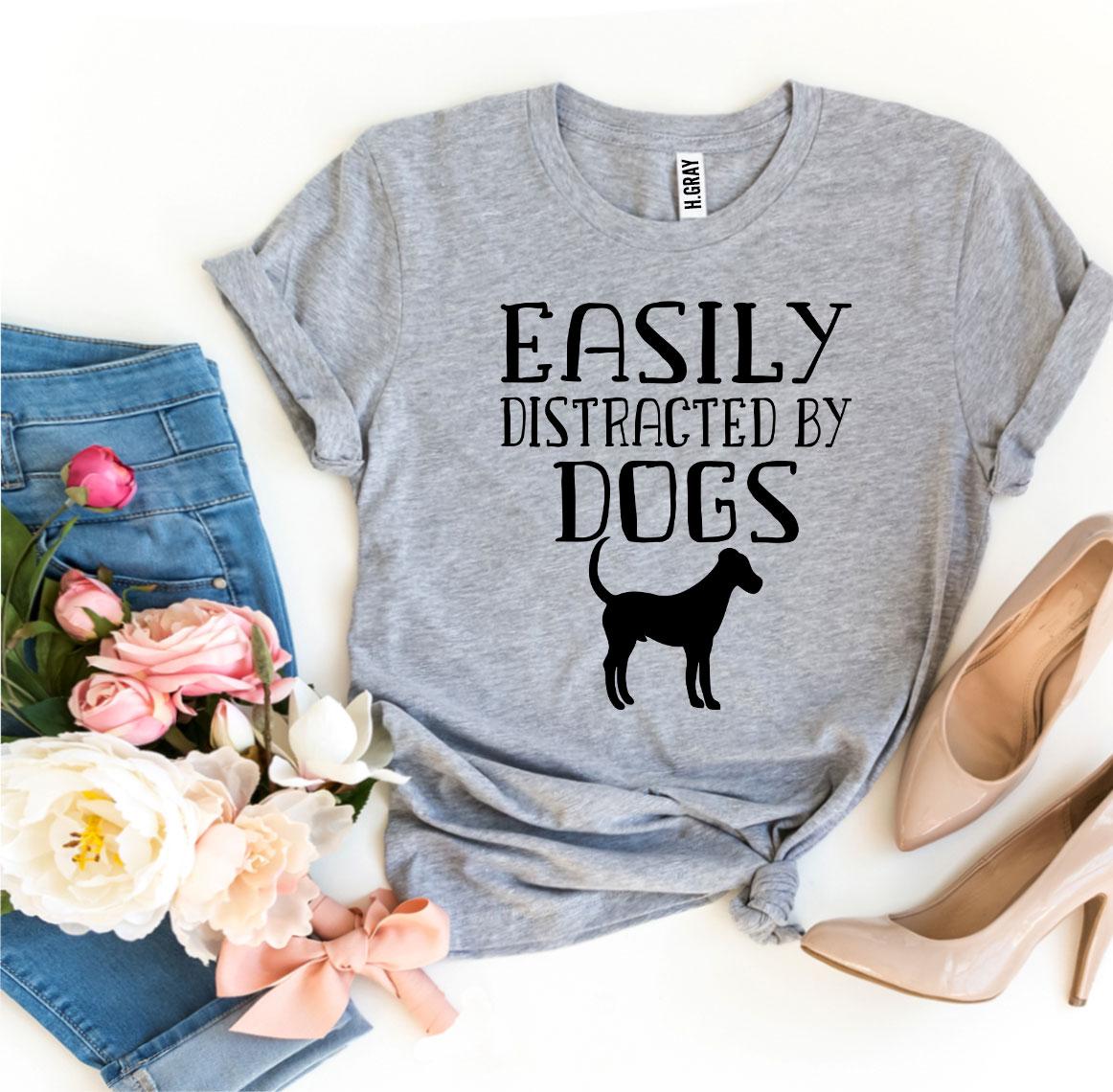 Easily Distracted By Dogs T-shirtProduct description:
Make a statement with this Easily Distracted By Dogs T-shirt! It's made of premium quality ring spun cotton for a soft feel and comfortable fit.T-shirtsEXPRESS WOMEN'S FASHIONAgateEasily Distracted