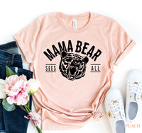 Thumbnail for Mama Bear T-shirtProduct description:
You'll love the Mama Bear T-shirt! It's made of premium quality ring spun cotton for a great quality soft feel and comfortable retail fit. Our sT-shirtsEXPRESS WOMEN'S FASHIONAgateMama Bear