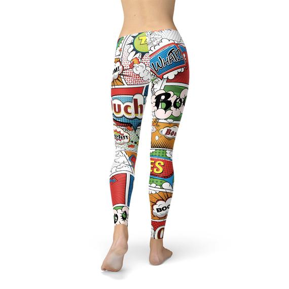 Womens Comic Book LeggingsThese premium full length women's leggings offers the perfect combination of performance and comfort.✅ PRECISION CUT, SEWN, and PRINTED in USA/Mexico. We strive for LeggingsEXPRESS WOMEN'S FASHIONMaroon SootyWomens Comic Book Leggings