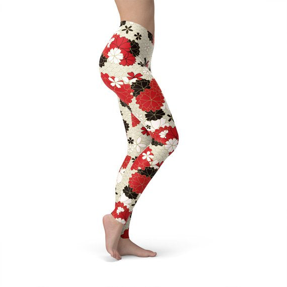 Womens Japanese Cherry Blossom LeggingsThese premium full length women's leggings offers the perfect combination of performance and comfort.✅ PRECISION CUT, SEWN, and PRINTED in USA/Mexico. We strive for LeggingsEXPRESS WOMEN'S FASHIONMaroon SootyWomens Japanese Cherry Blossom Leggings