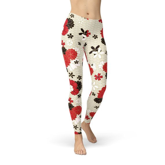 Womens Japanese Cherry Blossom LeggingsThese premium full length women's leggings offers the perfect combination of performance and comfort.✅ PRECISION CUT, SEWN, and PRINTED in USA/Mexico. We strive for LeggingsEXPRESS WOMEN'S FASHIONMaroon SootyWomens Japanese Cherry Blossom Leggings