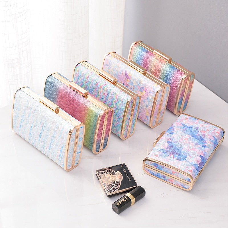 Candy Color Box Party Clutch Purses  and Handbags for Women Chic