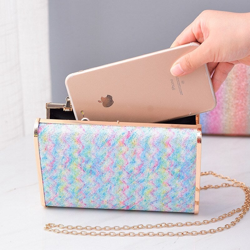 Candy Color Box Party Clutch Purses  and Handbags for Women Chic