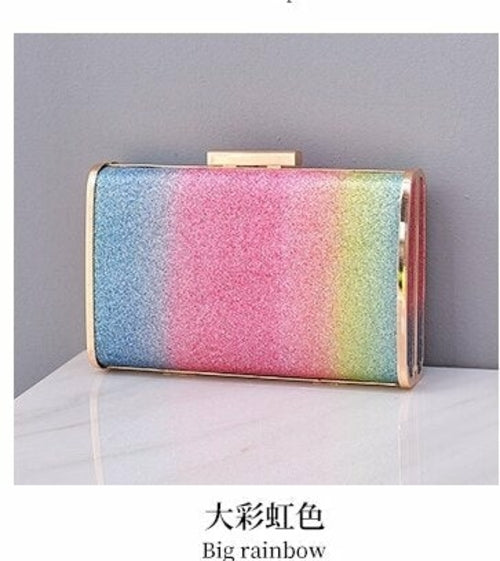 Candy Color Box Party Clutch Purses  and Handbags for Women Chic