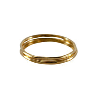 Thumbnail for Hammered 14k Gold Filled Slim Ring Stack