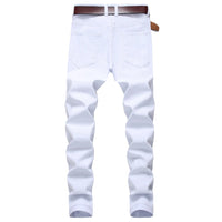 Thumbnail for White Staight Jeans RIipped Distressed Jeans