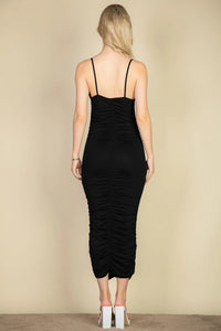 Thumbnail for Cami Ruched Bodycon Midi Dress (CAPELLA)