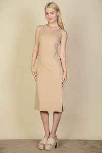 Thumbnail for Side Slit Sleeveless Midi Dress (CAPELLA)